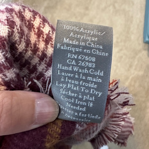 Vince Camuto Plaid and Houndstooth Scarf - Picture 9 of 9